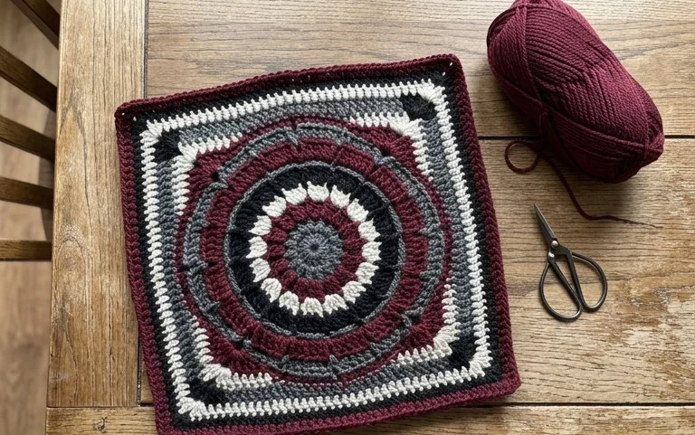 Elements CAL Crochet Square: Free Beginner Step-by-Step