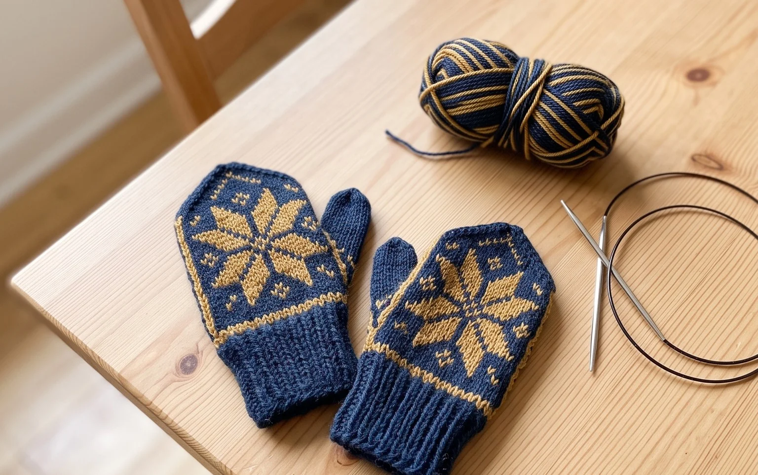 Baby Starlet Mittens: Free Beginner Knitting Pattern